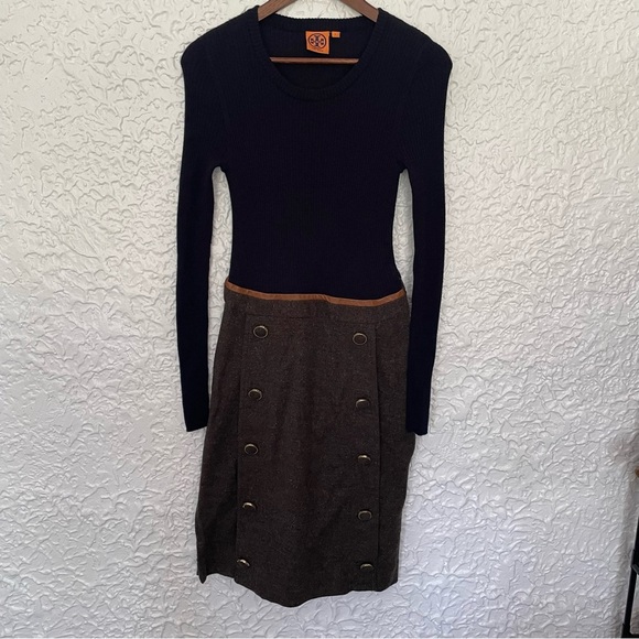 Tory Burch Doreen Combo Dress Large - Picture 2 of 11